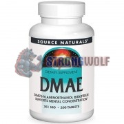 DMAE [Диметиламиноэтанол] (351 мг x 200 табл), Source Naturals