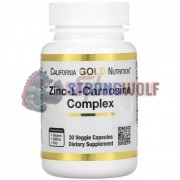 Zinc-L-Carnosine Complex [PepZin GI] (30 шт), California Gold Nutrition
