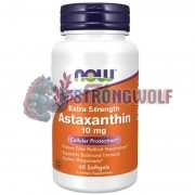 Astaxanthin [Extra Strength] (60 шт по 10 мг), NOW Foods