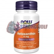 Astaxanthin (60 шт по 4 мг), NOW Foods