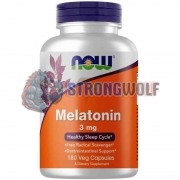 Melatonin (180 шт по 3 мг), NOW Foods