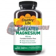 Chelated Magnesium (240 шт), Country Life