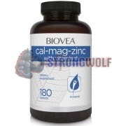 Cal-Mag-Zinc with Vitamin D (180 шт), Biovea